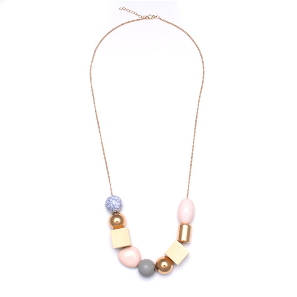 💕💕Last One Wood Turquoise Long Necklace - Picture 2 of 8